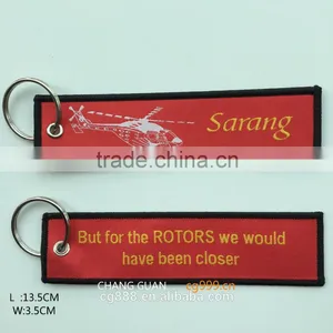 The Washable Woven Label Key Ring thumbnail-1