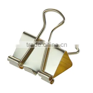 High Quality Golden Binder Clip Metal Long Binder Clip School Office Stationery thumbnail-3