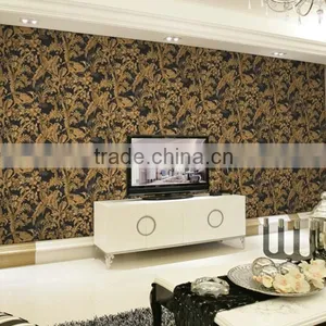 Elegant and Rich Antiquity PVC 3d Office Grass Cloth Wallpaper thumbnail-5