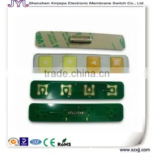 Four Switches With Embossing Tactile Metal Domes and 3M Tape/ Adhesive Pcb Membrane thumbnail-1