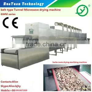 Tunnel Type Industrial Micrwave Cassava/roots Drying Sterilizing Machine/dryer thumbnail-1