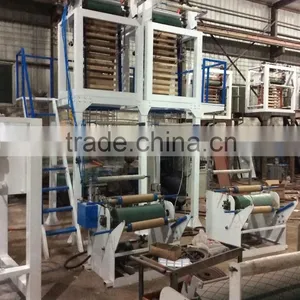 T-shirt Bag Double Die Head Automatic Polythene Film Blowing Machine thumbnail-2