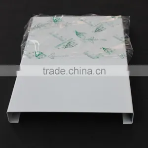PVDF Spraying Coating Metal Suspended Ceiling Panel Aluminum B - Shaped Open Strip Ceiling thumbnail-1