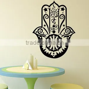 Wall Decal Vinyl Sticker Decals Hamsa Hand Eye Indian Yoga Buddha Fatima Namaste thumbnail-5