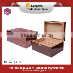 Wood Cigar Packing Boxes OEM Cigar Storage Box thumbnail-3