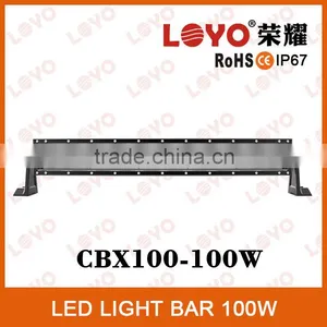 21.5 Inch 100W 4x4 Led Car Light, Curved Single Row Led Light Bar Off Road With CE, RoHs, IP67, Auto Led Light Arch Bent thumbnail-1