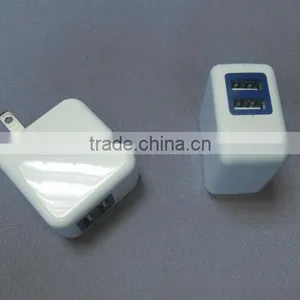 Dual USB 5VDC 2.1A Travel Adapter 10.5W Usb Handy Power Charger for Mobile Phone thumbnail-4