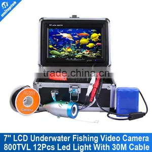 Underwater Fish Finder Video Camera 7"TFT LCD Fishing Camera System HD 800TVL 30M Cable thumbnail-1