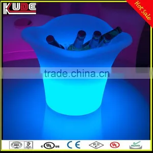 Waterproof Illuminated Plastic LED Ice Bucket With Remote Control and Rechargeable Battery thumbnail-6