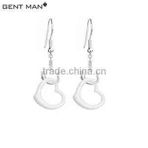 2014 Newest White Ceramic Heart Shape Women Earrings thumbnail-1