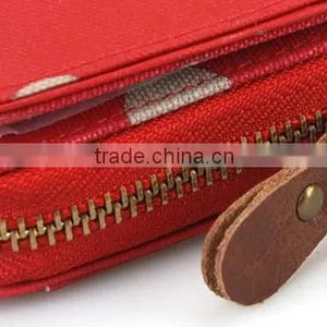 Fashion Canvas Zippered Clutch Wallet For Girls thumbnail-2