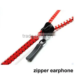 Zipper Style Tangle Free Earphones Headphones For Mobile Phone Most Popular thumbnail-5