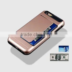 C&T Dual Layer Ultra Slim Wallet Card Slots Hybrid Armor Case For IPhone 5s thumbnail-5