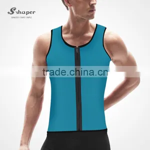 S-SHAPER Zipper Sweat Fir Slim Neoprene Body Shaper For Men thumbnail-1