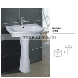 Western Style Bathroom Pedestal Sinks/healthy Pedestal Outdoor Wash Basin thumbnail-2