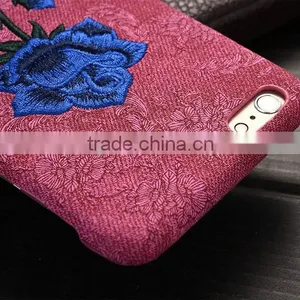 Embroidery 3D Rose Protector Back Cover Case for IPhone 6S Plus thumbnail-3