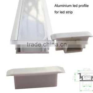 Factory Qualitied Flat Slim Led Strip Profile With Thick PC Cover for Flooring thumbnail-1