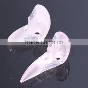Laser Engraving/rose Quartz Crystal Aniaml Shape thumbnail-1