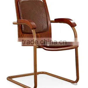 Modern Design Plywood Office Chair With Solid Wood Armrest thumbnail-1