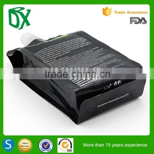 Hot Sale Self-stand Plastic Black Spout Pouch for Liquid Food Packer in Guangdong thumbnail-2