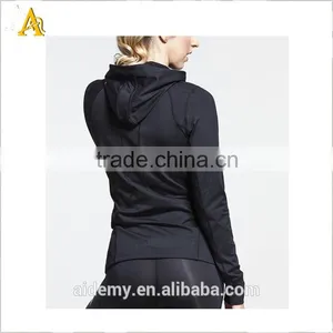 Custom Ladies Muscle Fit Pullover Fitness Womens Sweatshirt Gym Hoodies thumbnail-5
