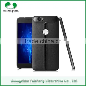 Mobile Phone & Accessories Latest Two Line Design TPU Leather Shockproof Anti-Friction Cell Phone Case for Google Nexus 6p thumbnail-1
