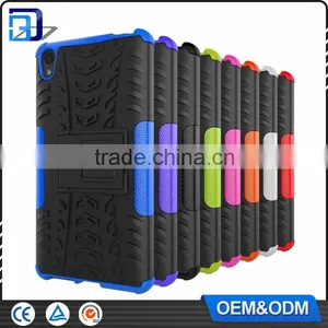 Mobile Phone Accessories 2 in 1 Dual Slim Armor TPU + PC Kickstand Case For Sony Xperia E5 Rugged Cover Amazon Best Sell thumbnail-6