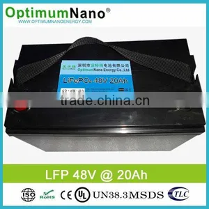 Rechargeable 48V 20AH Lifepo4 Battery Pack for E-vehicle thumbnail-1