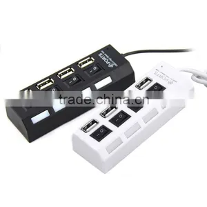 NEW Arrival High Speed USB Hub 4 Ports LED USB 2.0 Hub 480 Mbps Hub USB On/Off Switch For Computer Peripheral Accessorie thumbnail-3