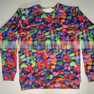 Women Latest Design Custom Sublimation 3D Printing Hoodie Crewneck Sweatshirt Wholesale thumbnail-1