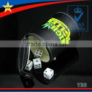 High Quality Luxry Leather Dice Cup With Lid thumbnail-1