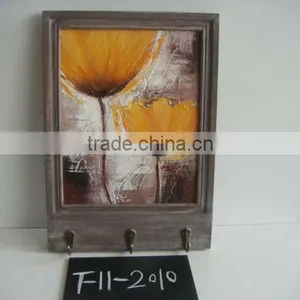 Shabby Cottage Chic Wood Wall Hanger for Decoration Washed Used Finishing Wall Hanger thumbnail-1