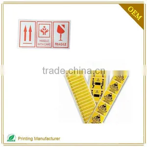 Plastic Permanent Adhesive Durable Fragile Warning Label Stickers thumbnail-2