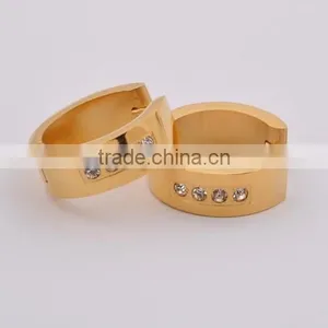 Stainless Steel Fashion Round Crystal Earring For Women(BE10650) thumbnail-2