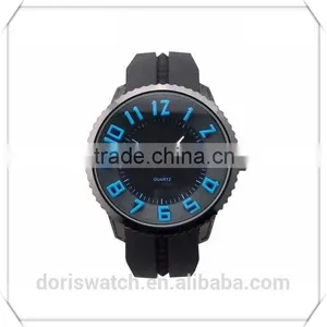 Cheap Goods From China High Quality Silicone Band Big Number on the Dial Men's Watches in Express thumbnail-2