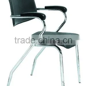 Simple Oak Wood Metal Stackable Pvc Chair AH-43 thumbnail-1