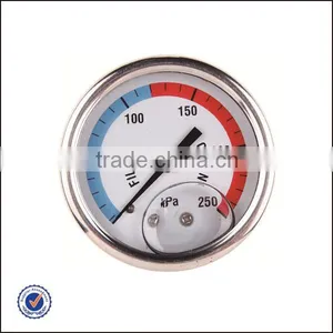 Pressure Gauge Back Mounted With Oil thumbnail-1