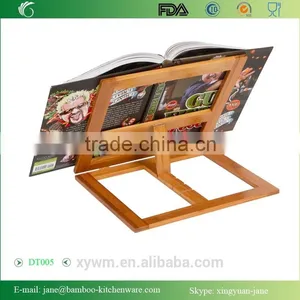 DT005 Trademark Innovations Bamboo Cookbook Holder and Rack thumbnail-1