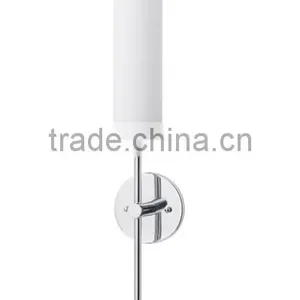 Hot New Products for 2015 Hotel Wall Lamp With Metal Trim Glass Shade thumbnail-1