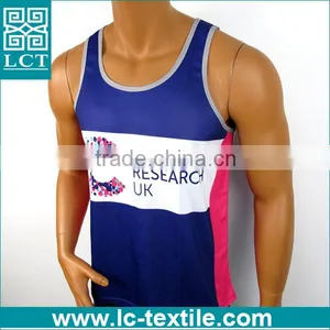 Wholesale Cheap Custom Imprint Moisture-wicking Sport Jersey Vest for Running thumbnail-2