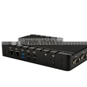 Intel Haswell Celeron 1.4GHz or 1.6GHz Duo Core CPU Fanless Industrial Mini Box PC NIS-896 Barebone System thumbnail-3