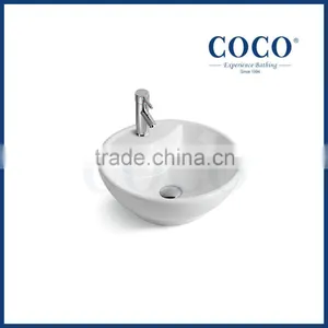 COCO Brand 440mm Bathroom Ceramic Above Counter Mounted Basin Sink thumbnail-1