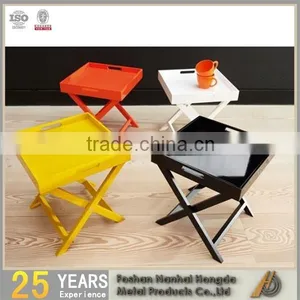 Wooden Folding Tray Table thumbnail-1