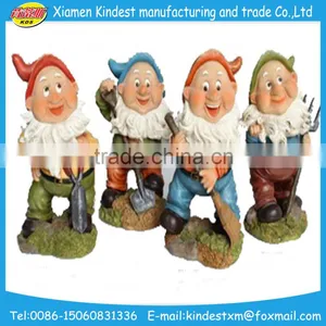 Handmade Ceramic Porcelain Craft Dwarfs Figurines for Garden thumbnail-2