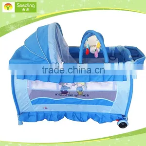 Baby Playpen With Canopy, Travel Luxury Baby Playpen, Outdoor Folding Children Playpen thumbnail-1