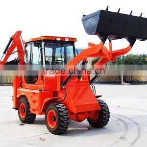 Four Wheels Drive Small Backhoe,backhoe Loader thumbnail-1