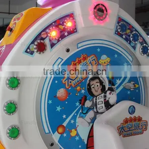 Funshare 2015 Two Seats Kids Coin Operated Game Machine Indoor Kids Amusement Rides Arcade Game Machine For Shopping Mall thumbnail-3