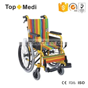 Medical Pediatric Manual Aluminum Wheelchair for Children/Silla de Ruedas Manual Pediatrico thumbnail-1