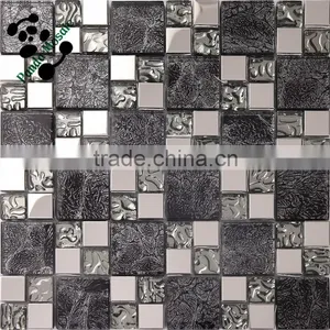 SMP20 Glass Mix Marble and Metal Mosaic Wedding Background Mosaic Decoration Indoor Mosaic thumbnail-5