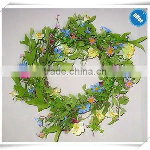 Fantastic Artficial Fabric Flowers Wreaths for Home Decorations thumbnail-1